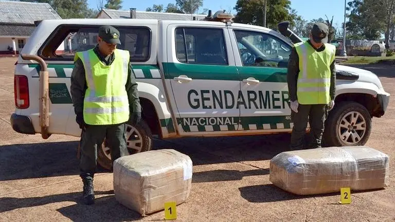 Los paquetes que contenían panes de marihuana que llegaron a Necochea