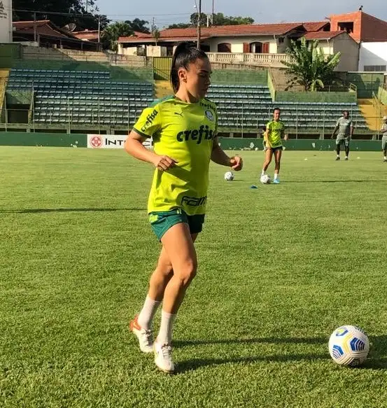 Barroso, en una práctica de Palmeiras.