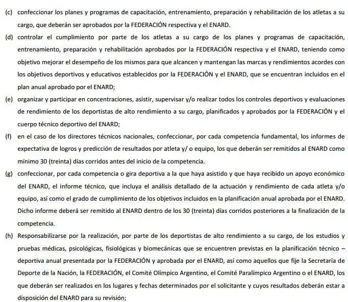 Obligaciones-ENTRENADORES