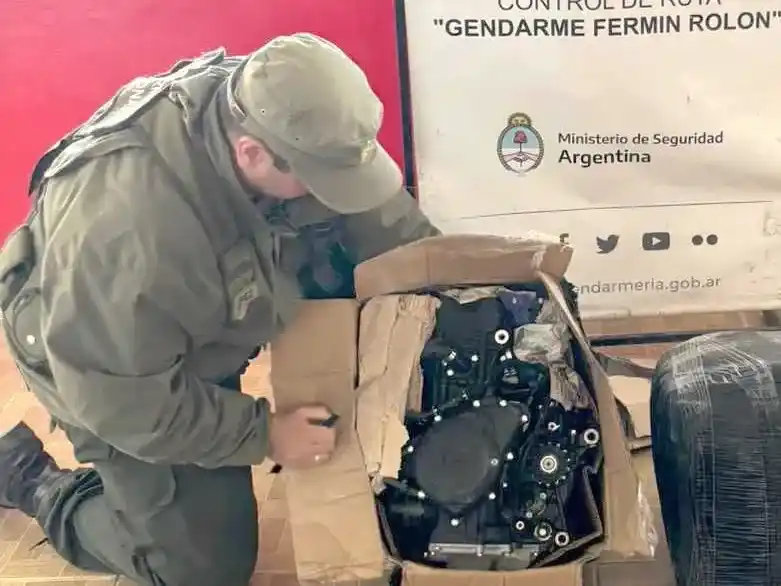 Secuestraron cinco motores robados que eran 
trasladados como encomiendas hacia Clorinda