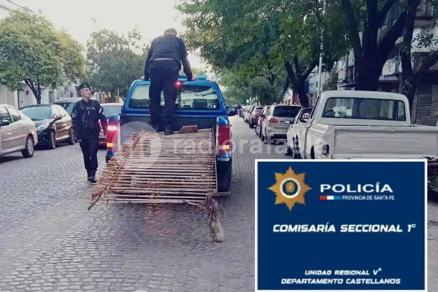 Le “afanaron” las rejas de hierro macizo del patio