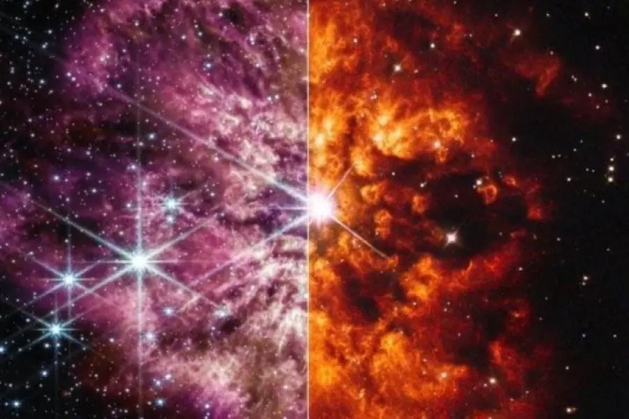 Sorprendente: así se ve una rara estrella moribunda capturada en el telescopio espacial James Webb