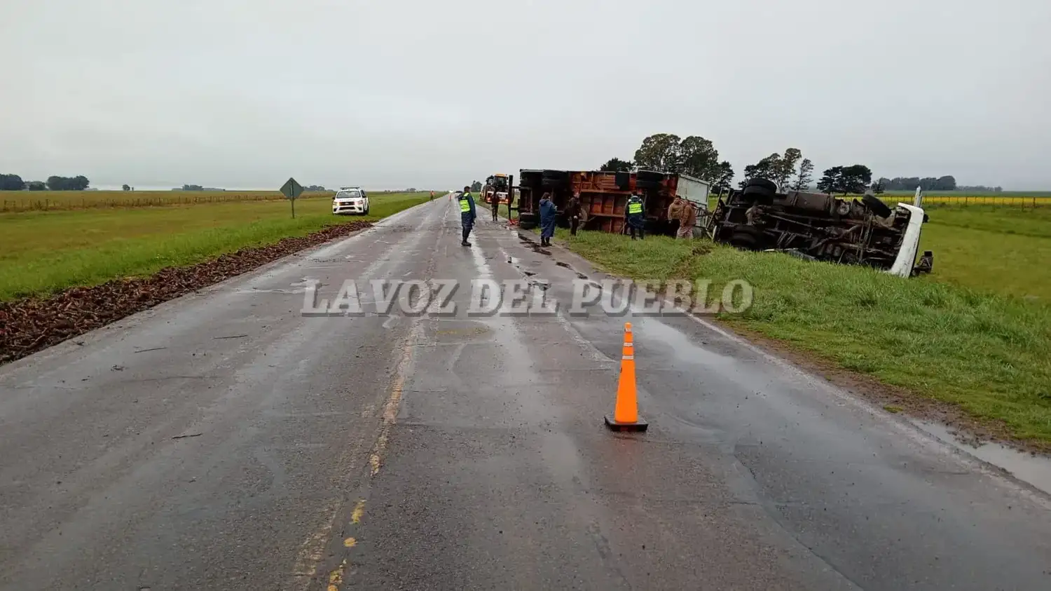 vuelco de camión - 1