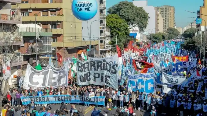 Movimientos sociales harán una masiva marcha por San Cayetano en reclamo de “tierra, techo y trabajo”