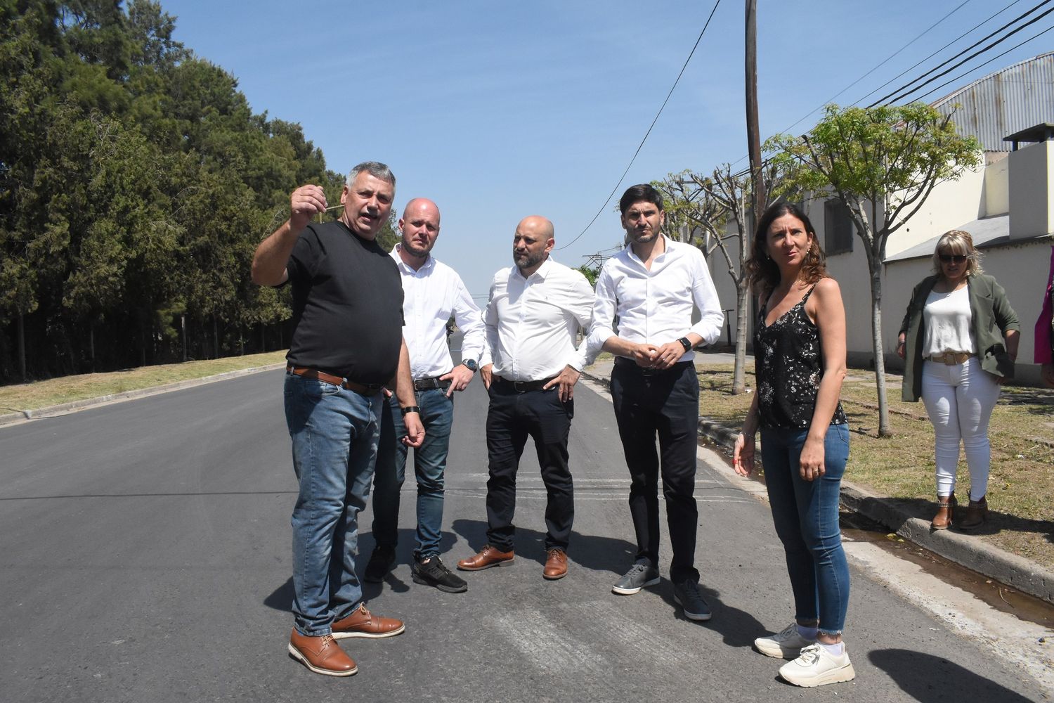 En lo que va del año ya se pavimentaron nueve cuadras en el pueblo con el impulso del Gobierno de Santa Fe