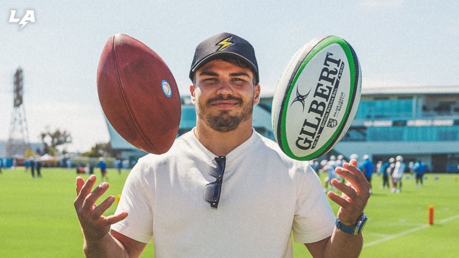 El mejor jugador de rugby del mundo entrenó con un equipo de la NFL