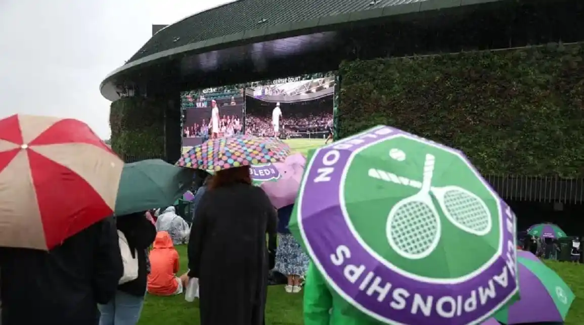 La lluvia canceló la mayoría de los partidos en Wimbledon: quién erá el único argentino que jugará