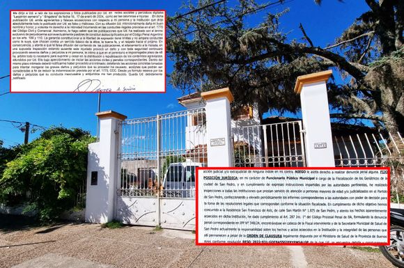 Geriátrico de la vergüenza: el dueño le mandó carta documento al inspector municipal Diego Lafalce