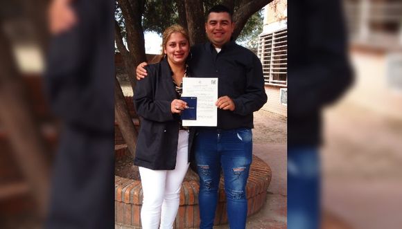 Se casaron Grabiel y Aldana