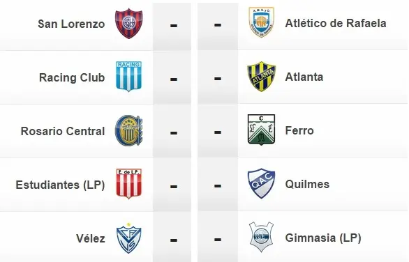 Copa Argentina: Los cinco partidos que restan de los Octavos