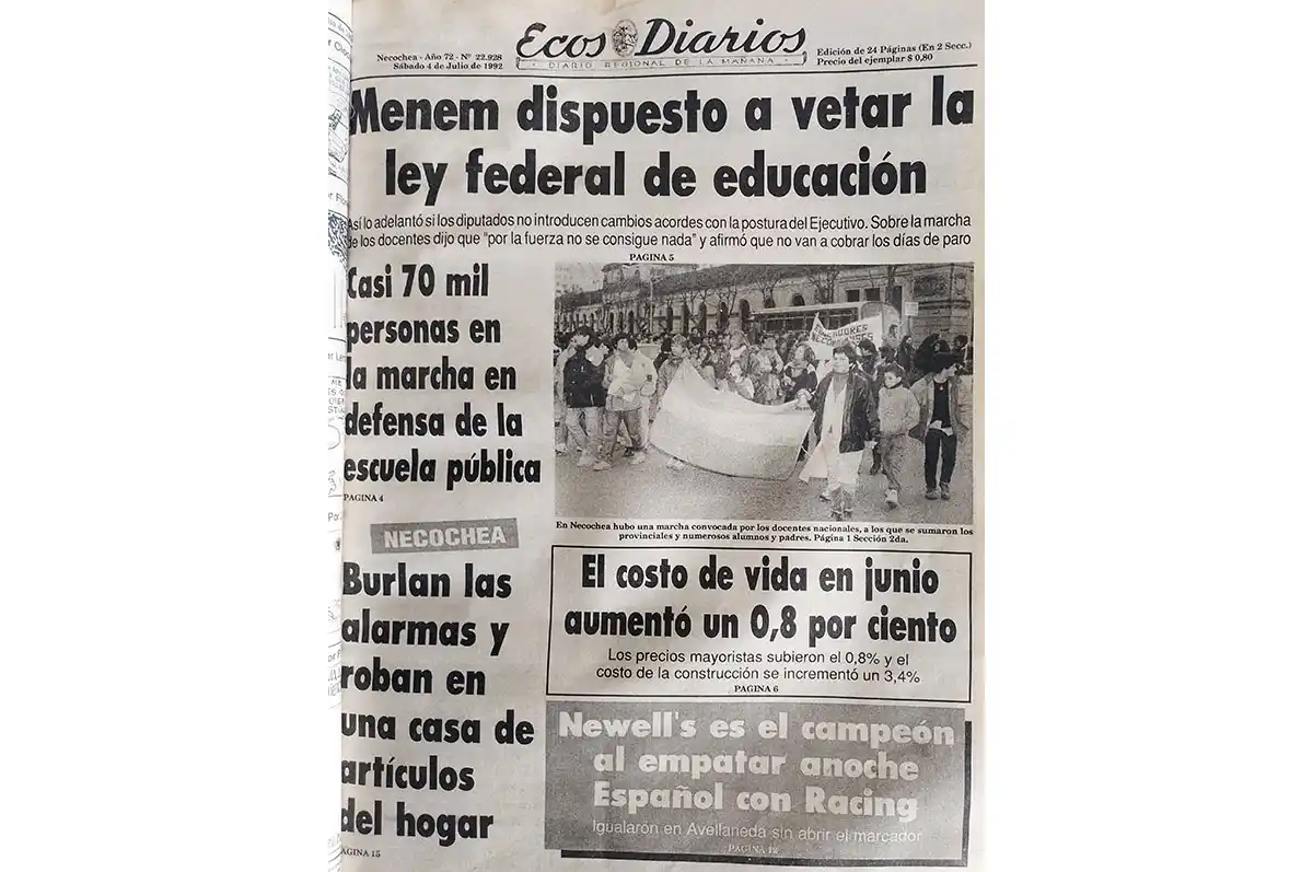 Sábado 4 de Julio de 1992