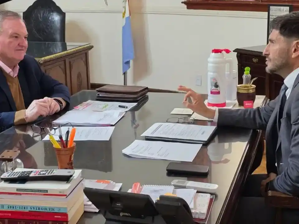 El Senador Michlig mantuvo “una extensa y productiva” reunión de trabajo con el Gobernador Maximiliano Pullaro