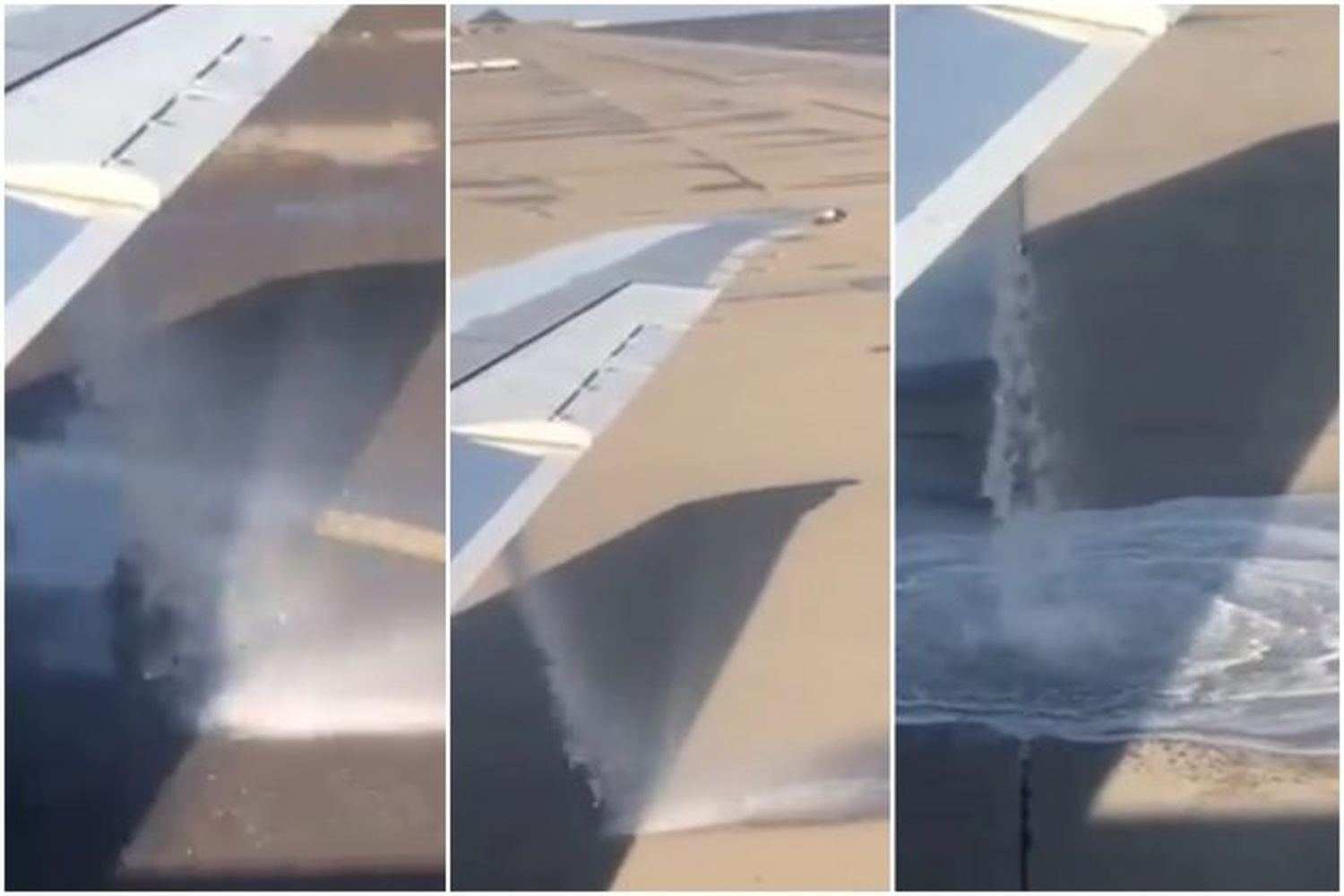 Alarma en Maiquetía: pasajeros denuncian fuga de combustible en avión mientras despegaba