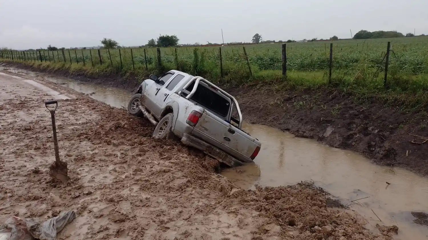 Despiste en camino rural