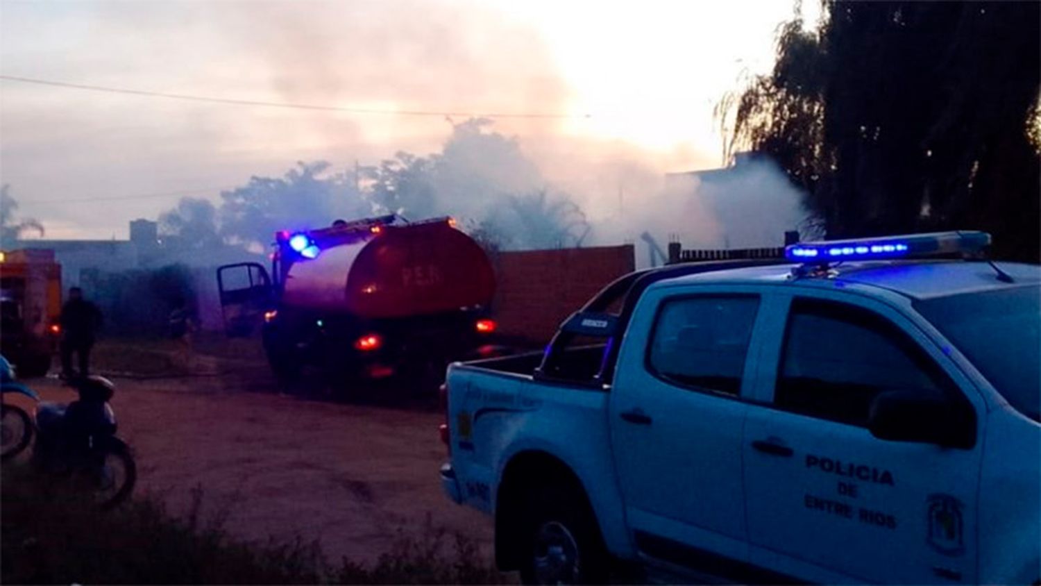 Un incendio consumió por completo un comedor comunitario