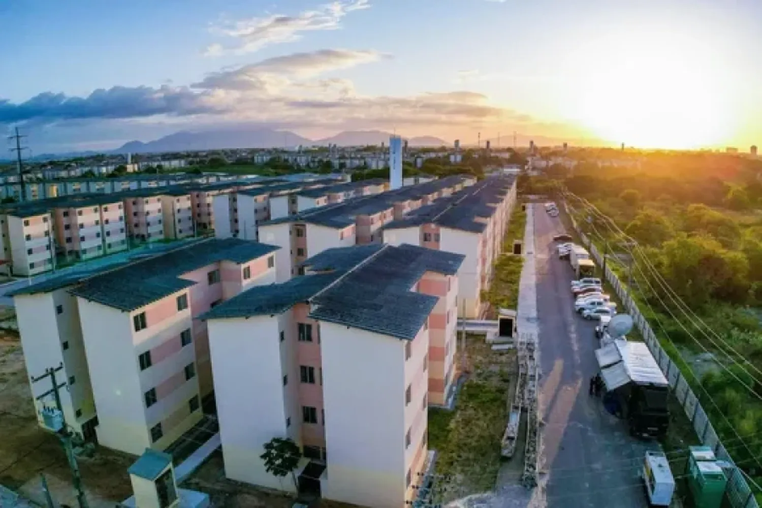 El barrio Residencial Cidade Jardim I, Módulo III, cuenta con 1.120 unidades habitacionales, divididas en 70 bloques, según la información de Planalto.