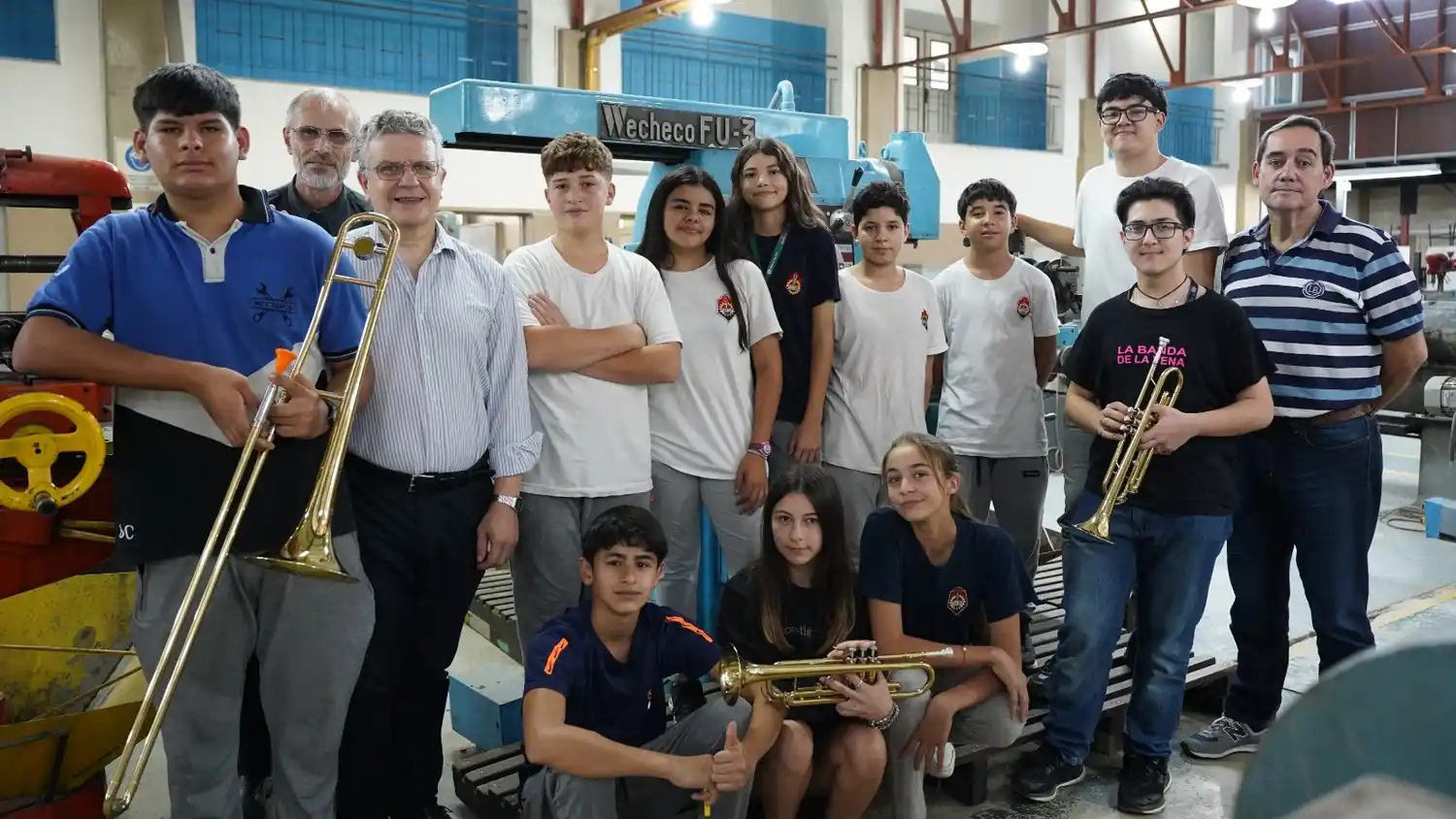 La banda de música de la EFO desea poder estar en el desfile patrio. (Foto: Manuel Ruiz / La Voz de San Justo))