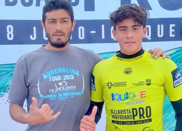 Llegó el momento esperado para los  Benavides en el Mundial de bodyboad