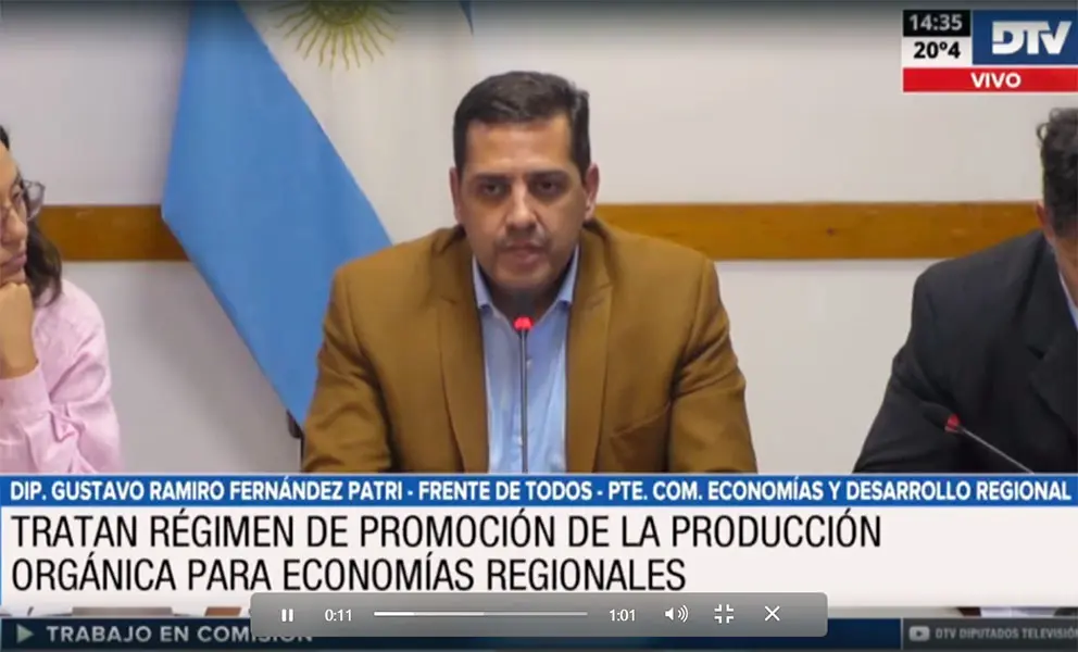 Avanza en comisión el proyecto de Producción Orgánica que beneficia a economías regionales