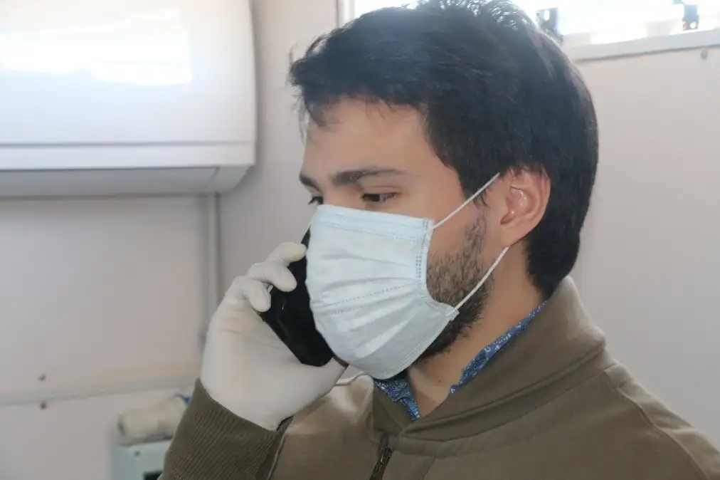 Federico Muñoz, trabajador del Hospital Centenario avocado a los controles.