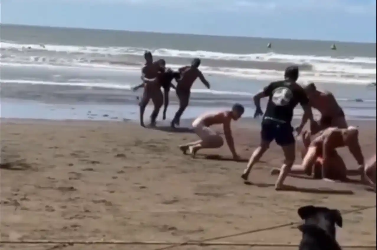 Costa Azul: Una competencia terminó en una pelea entre guardavidas