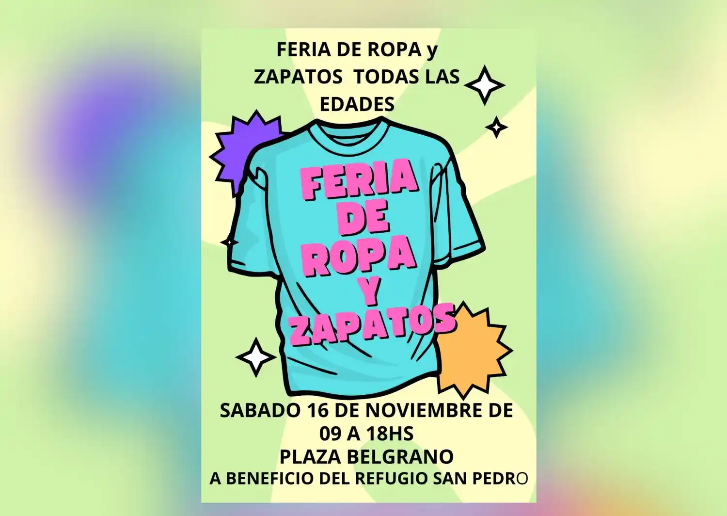 Feria americana a beneficio del Refugio San Pedro