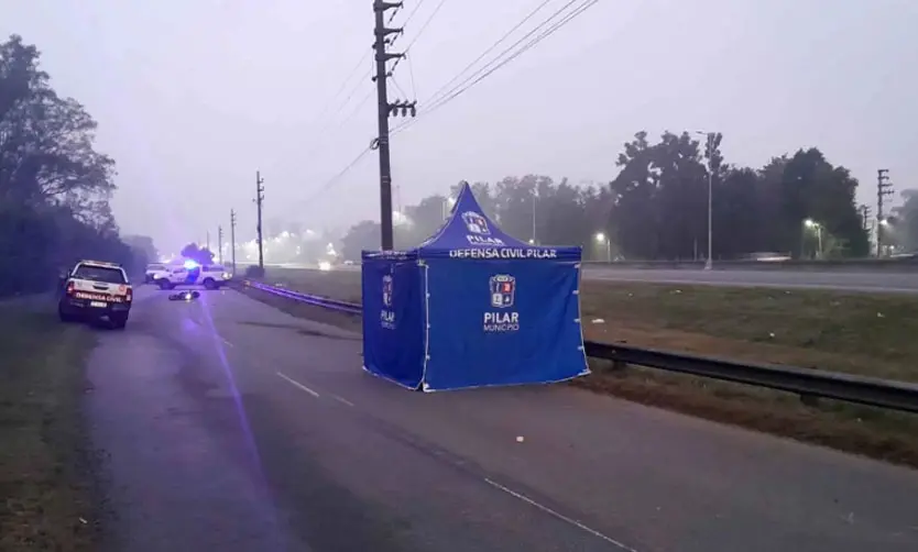 Tragedia en Ruta 8: motociclista muere tras perder el control del vehículo