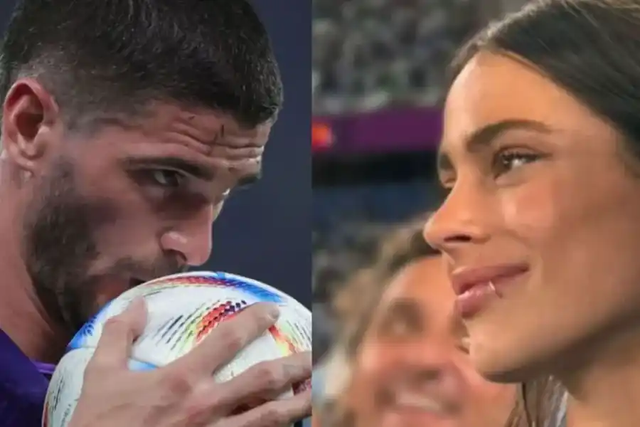 La romántica foto que subió Rodrigo de Paul con Tini Stoessel desde Qatar