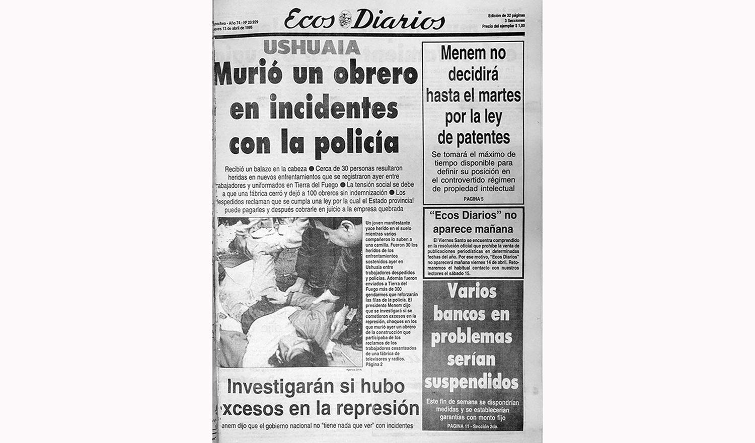 Jueves 13 de abril de 1995