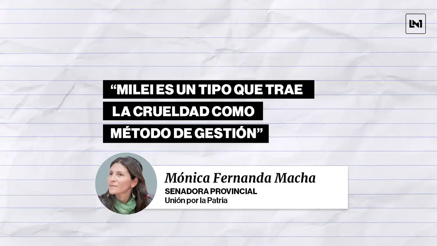 Mónica Macha: "Cristina sigue siendo una conductora intocable y estamos trabajando para que pueda recuperar la libertad"