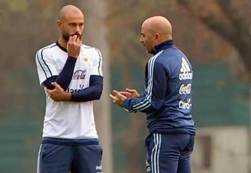 Sampaoli y Mascherano se reunieron en Barcelona