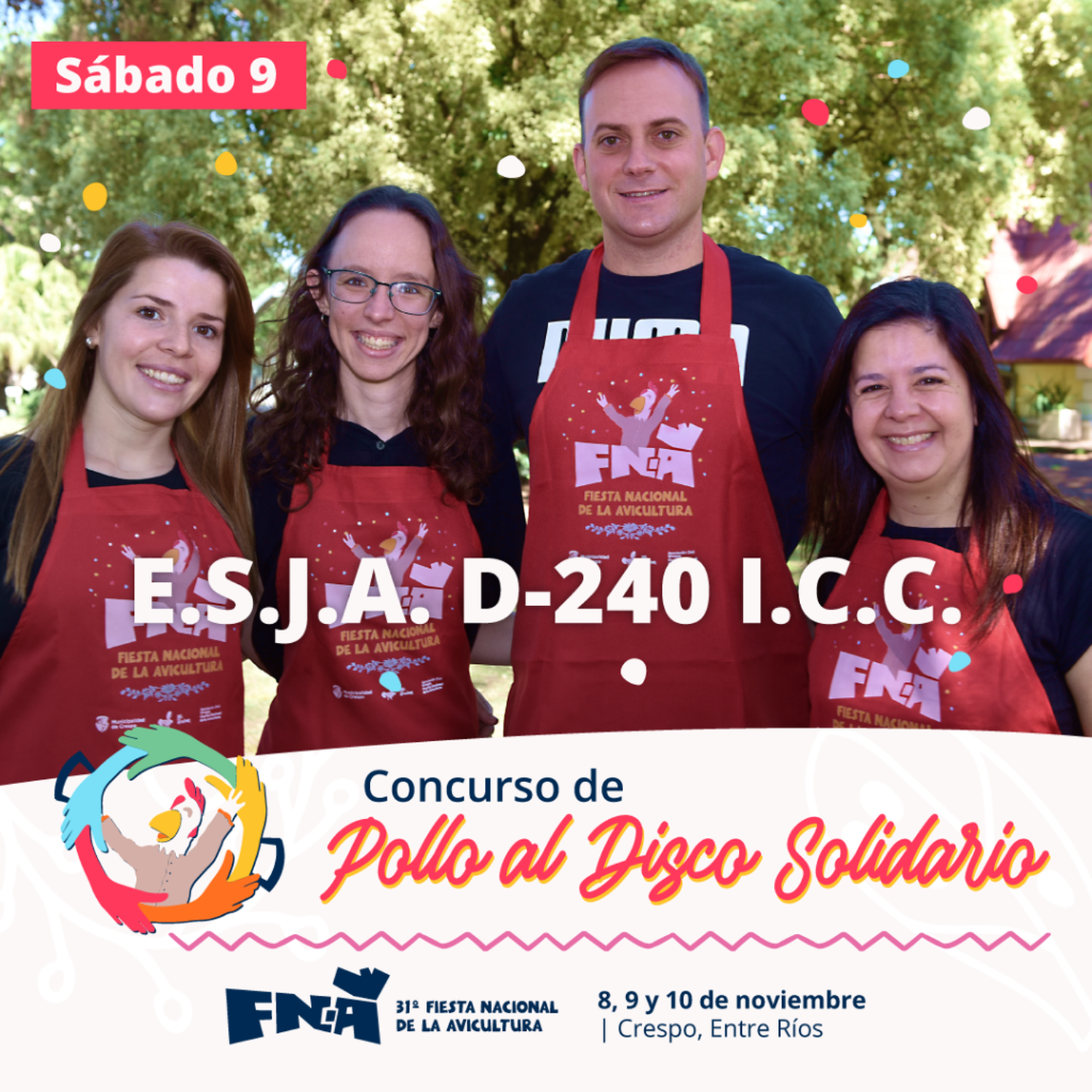 Pollo al disco solidario FNA 2024