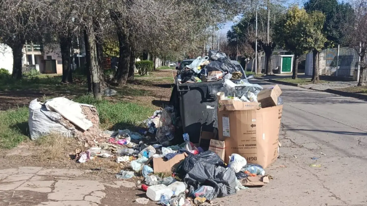 El volumen de basura acumulada en cuatro días se aproximó a las 330 toneladas.