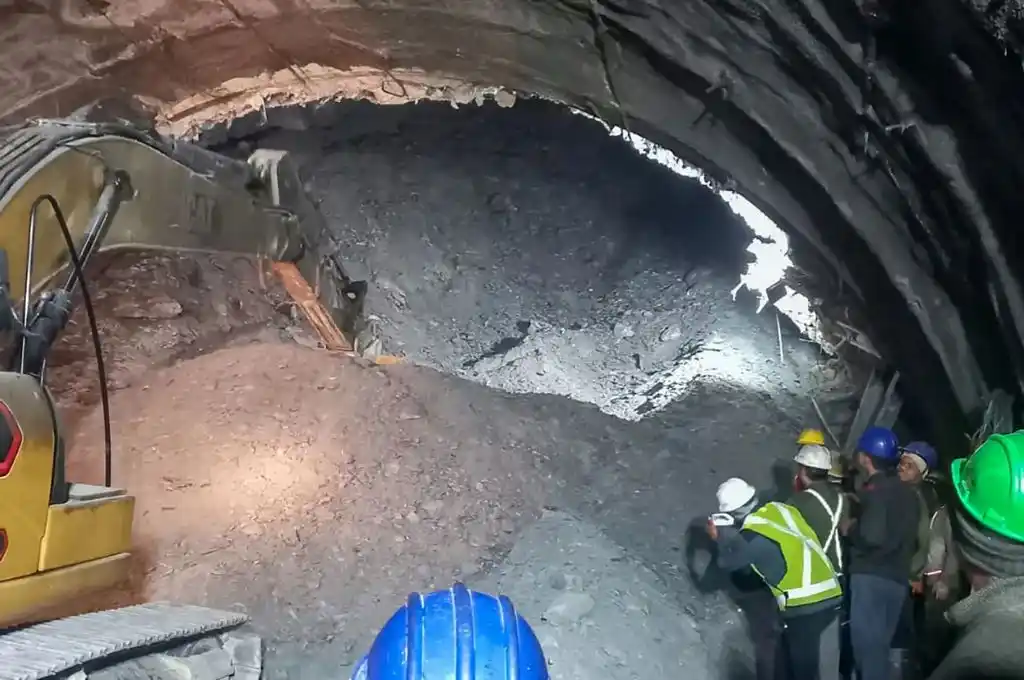 Derrumbe de un túnel