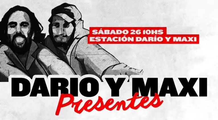 Acto en Puente Pueyrredón a 19 años de la masacre de Avellaneda este 26 de junio