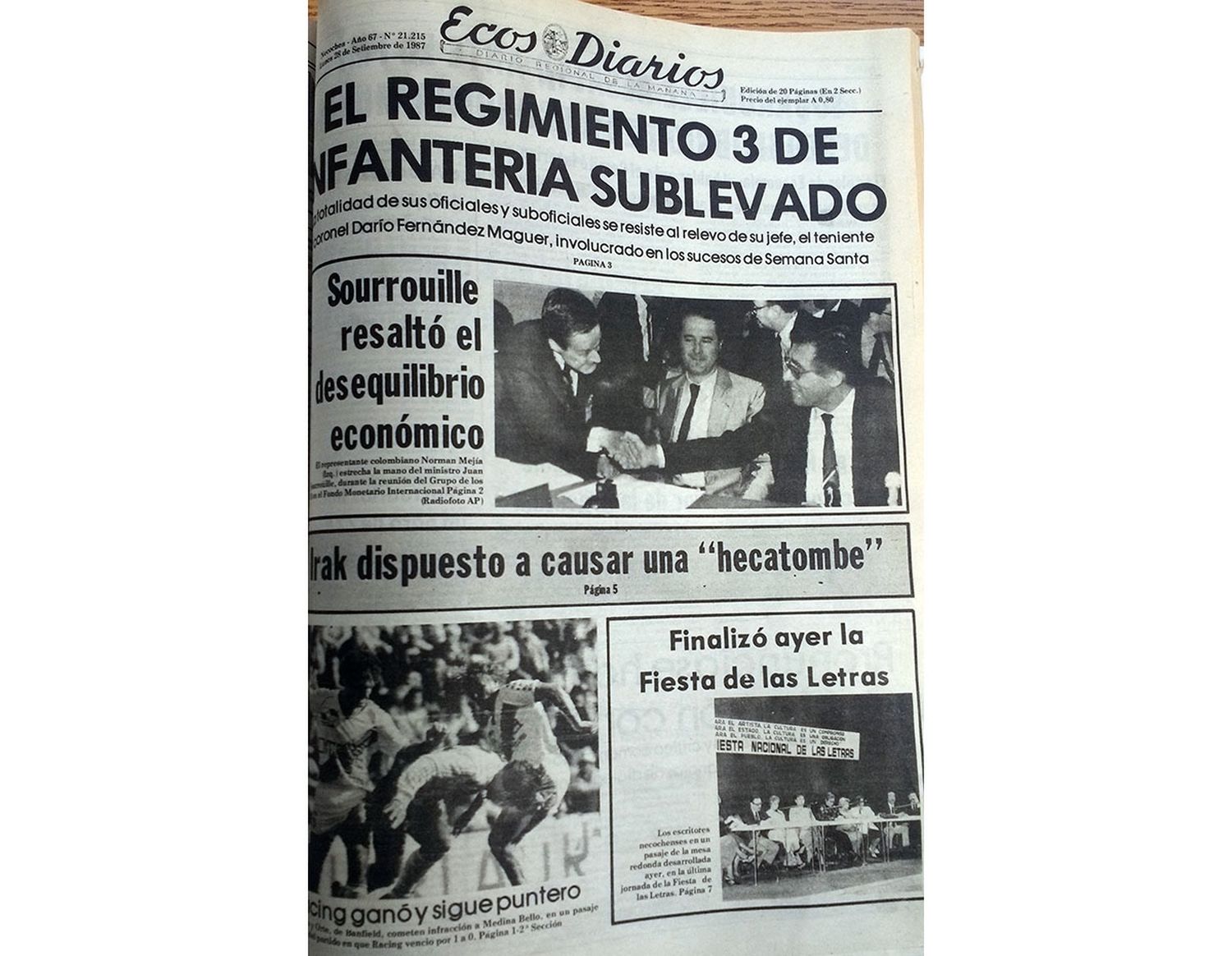 Lunes 28 de septiembre de 1987