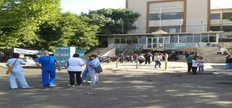 Segundo día de paro en el Hospital San Martín de La Plata