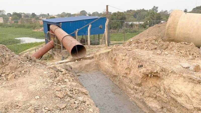 La DPV trabaja la estación de bombeo 9 de Julio