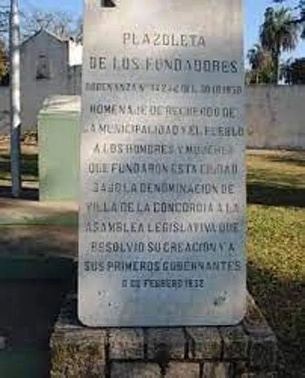 Mañana se realizará el acto en homenaje  a los fundadores de Concordia