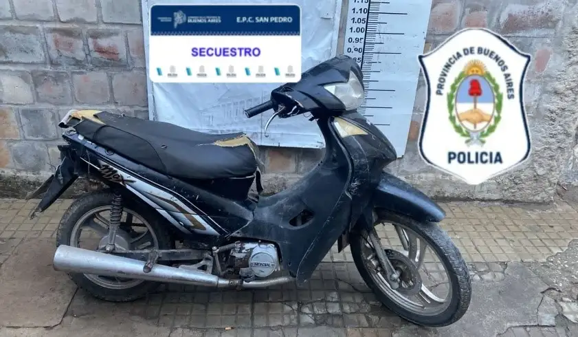 moto secuestrada