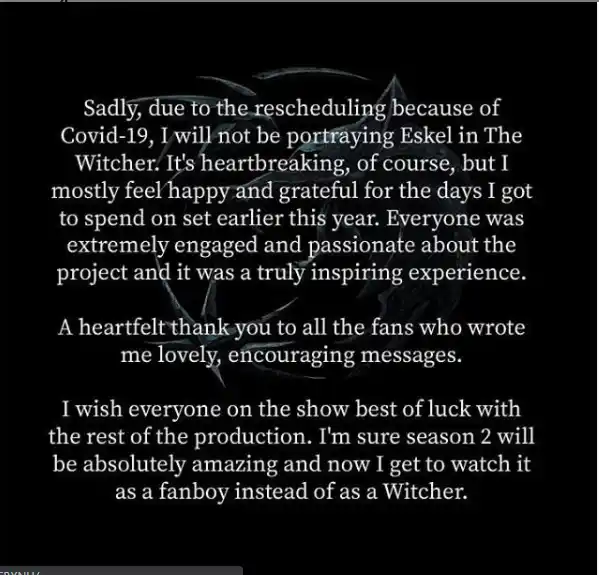 El propio Thue Rasmussen informó a sus seguidores. Foto: Instagram