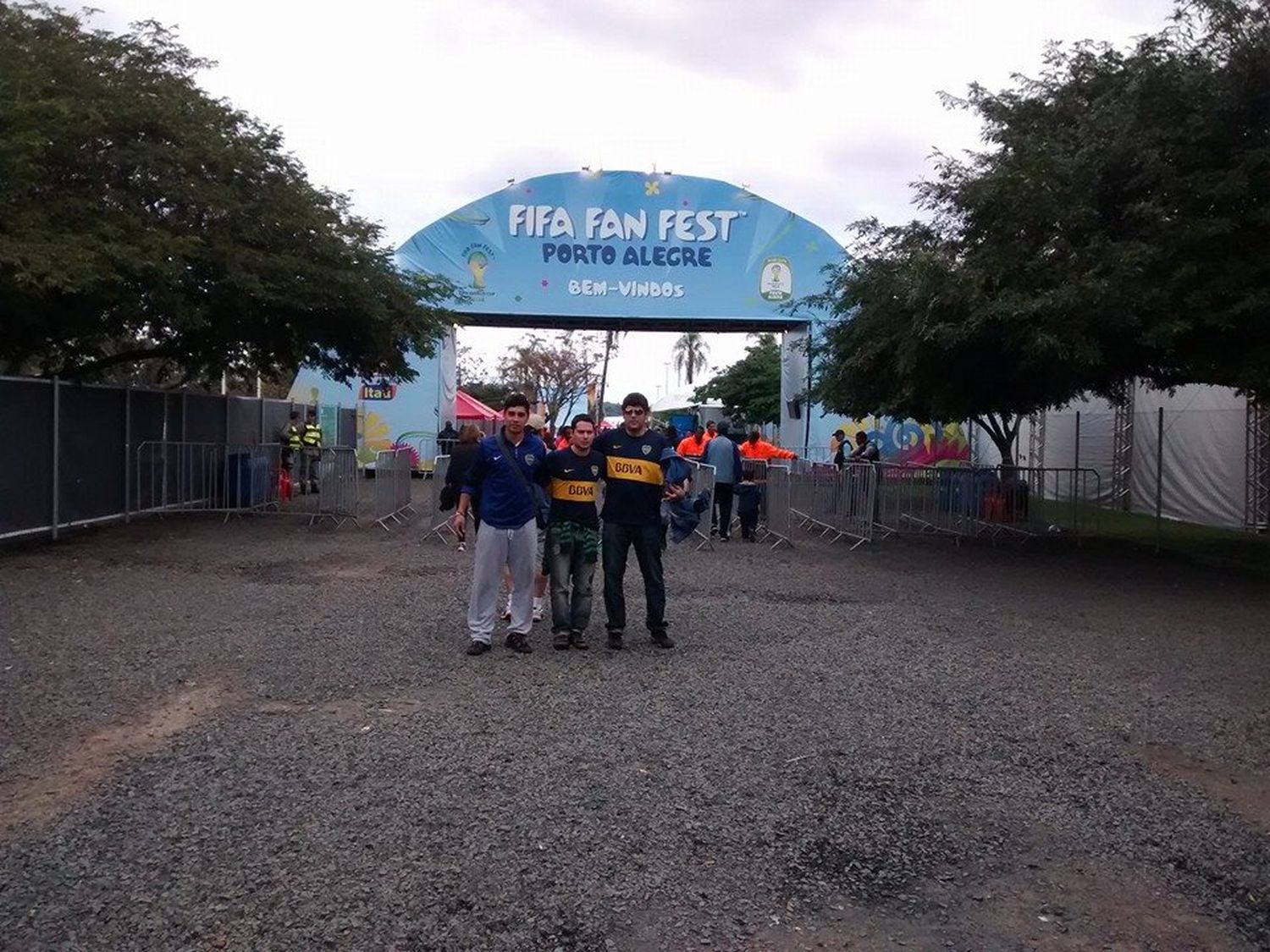 Argentina-Suiza, desde el Fan Fest en Brasil 2014