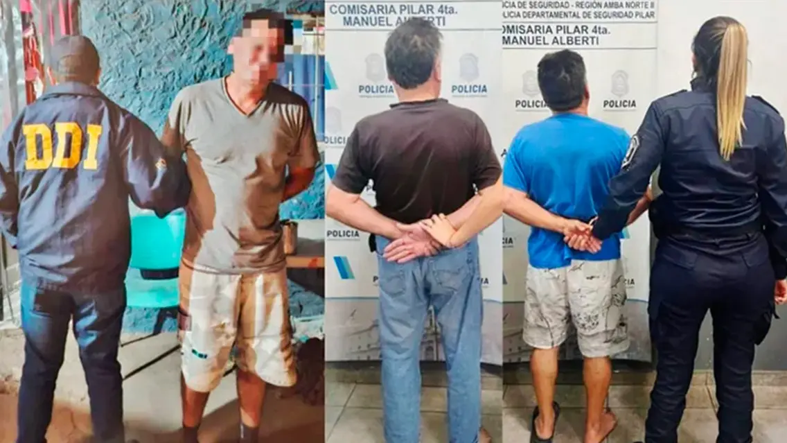 Los tres sospechosos fueron detenidos en distintos allanamientos.