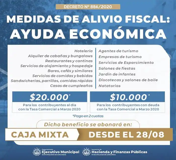 Se concreta el pago de la ayuda  económica del municipio a los  sectores afectados por la pandemia  