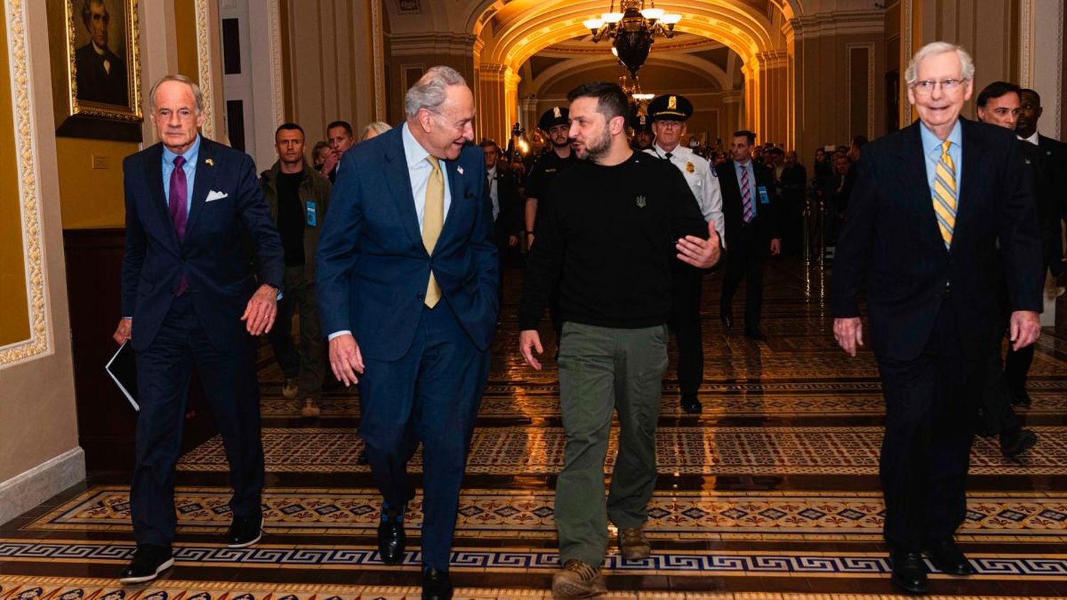 Zelenski busca destrabar la ayuda militar de EEUU: se reunió con líderes del Congreso