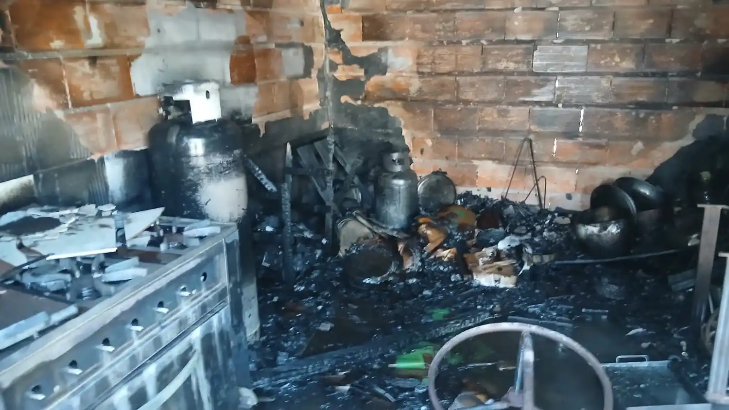 Incendio de vivienda en General Galarza: solo se registraron daños materiales