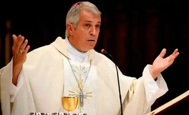 Monseñor Eduardo García, obispo de San Justo, partido de La Matanza.