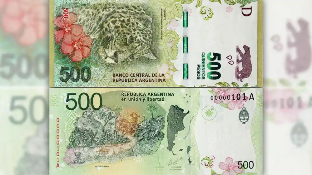 Entran en circulación los nuevos billetes de $500