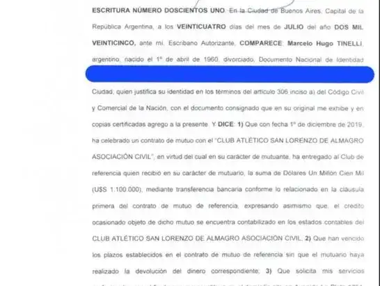 CONTRATO TINELLI