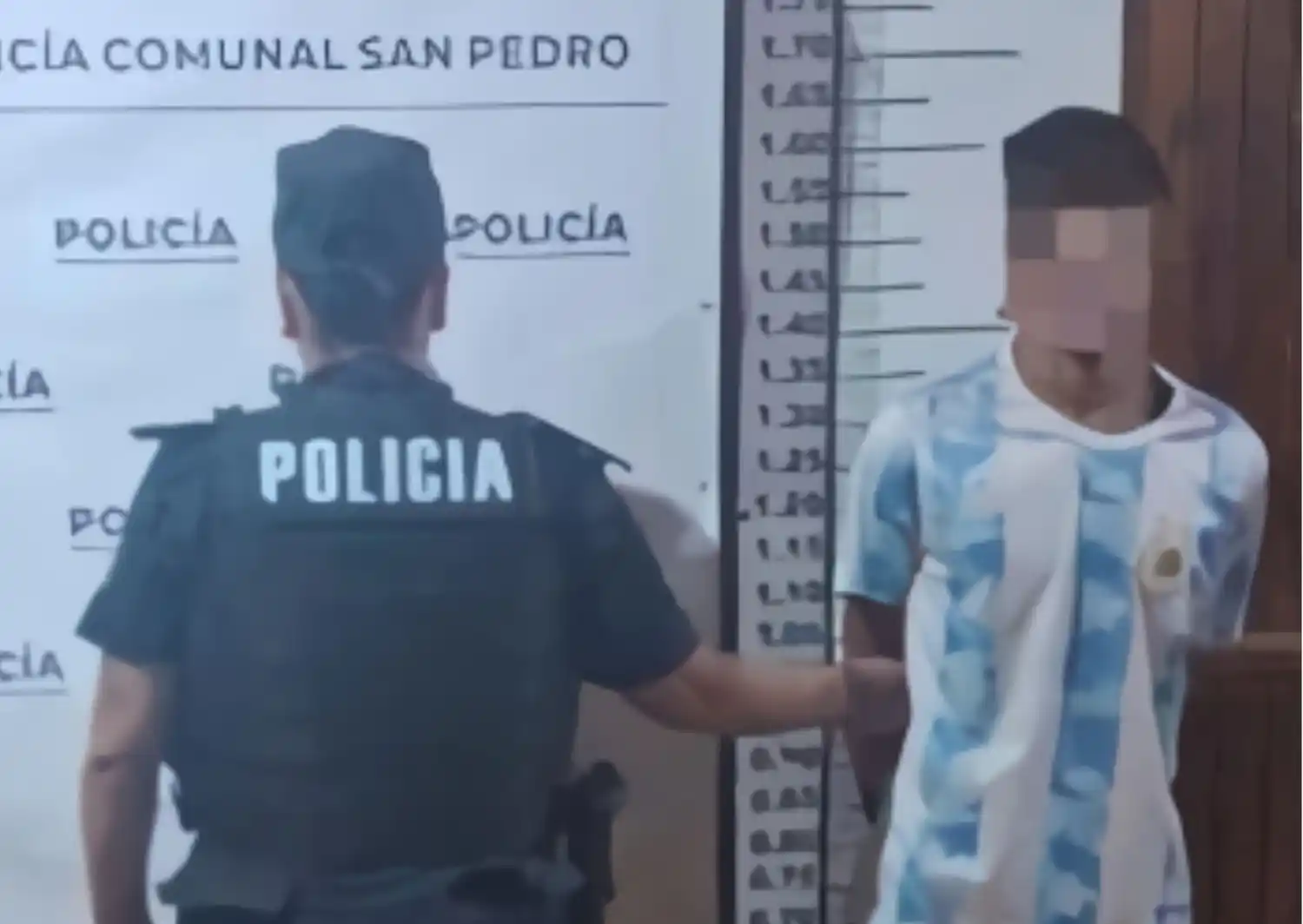 El joven fue trasladado a la Comisaría local.